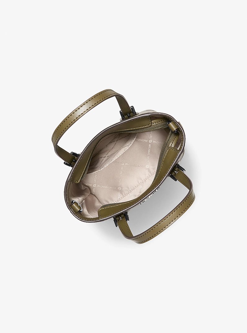 Voyager Extra-Small Signature Logo Convertible Crossbody Bag in OLIVE | Michael Kors