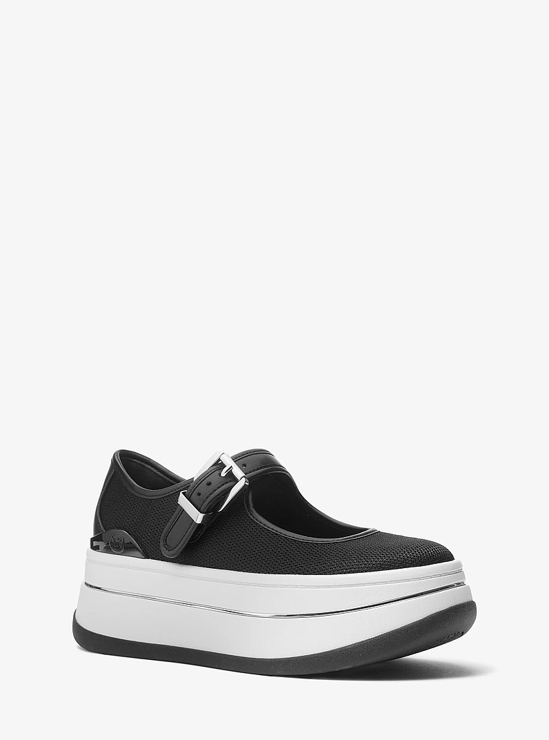 Zapatilla Hayes de malla con silueta Mary Jane in NEGRO | Michael Kors