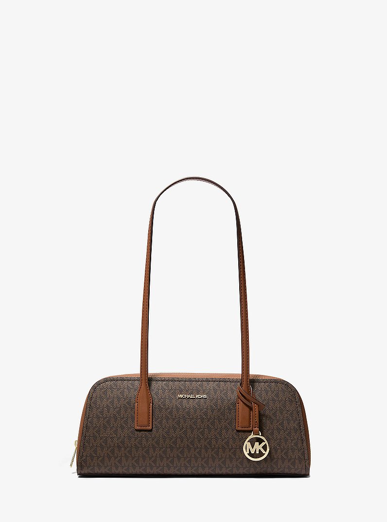 Ashton Signature Logo Shoulder Bag in BROWN | Michael Kors