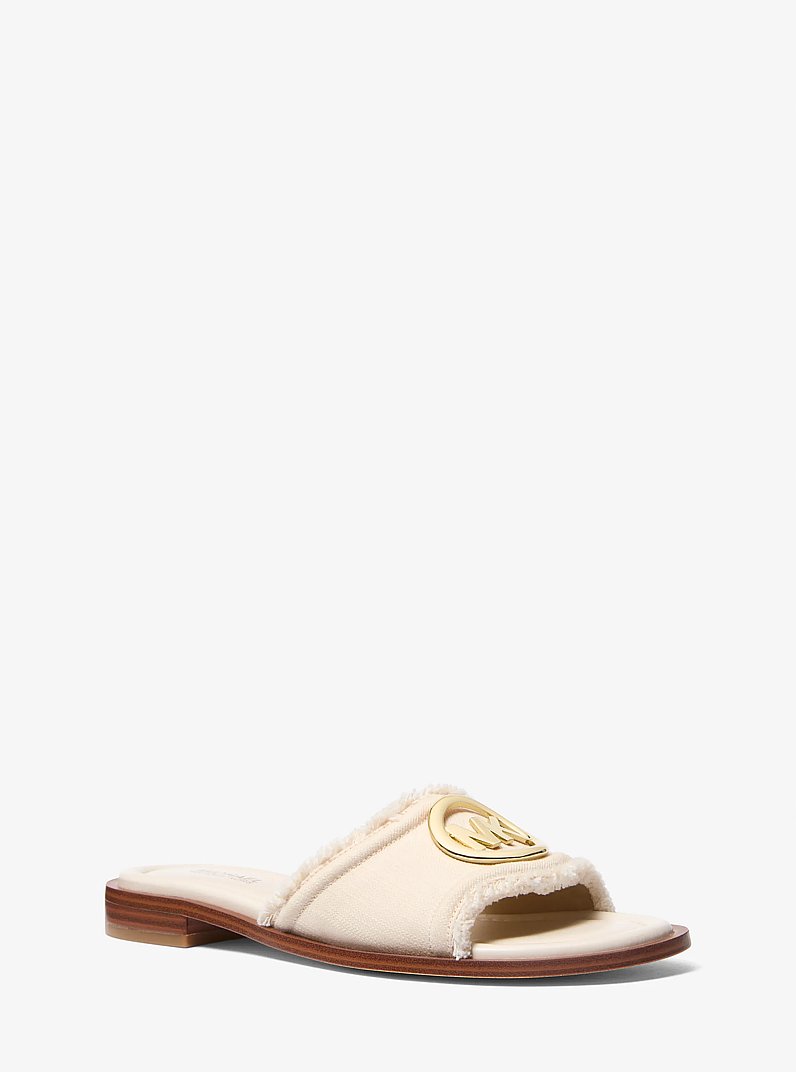 Hannah Denim Slide Sandal in [3477] | Michael Kors