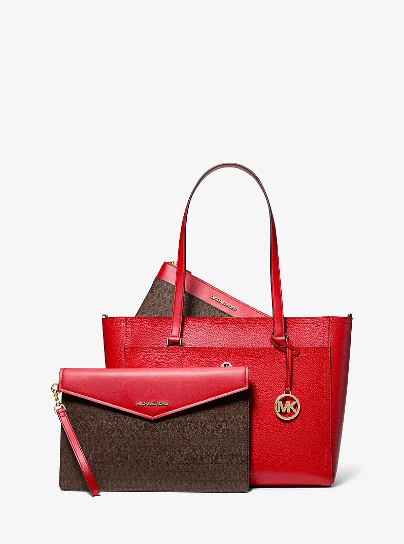 Maisie Large Pebbled Leather 3-in-1 Tote Bag