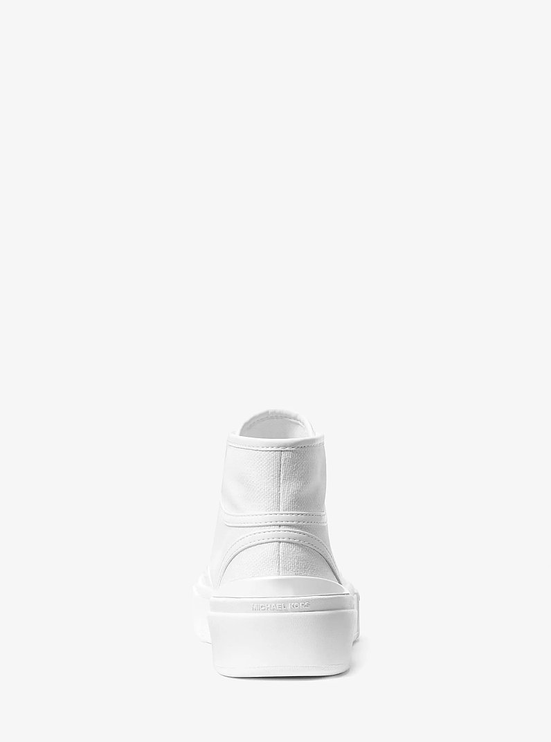 Jude Canvas High-Top Sneaker in OPTIC WHITE | Michael Kors