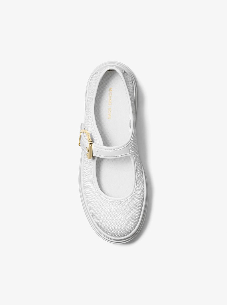 Hayes Mesh Mary Jane Sneaker in OPTIC WHITE | Michael Kors