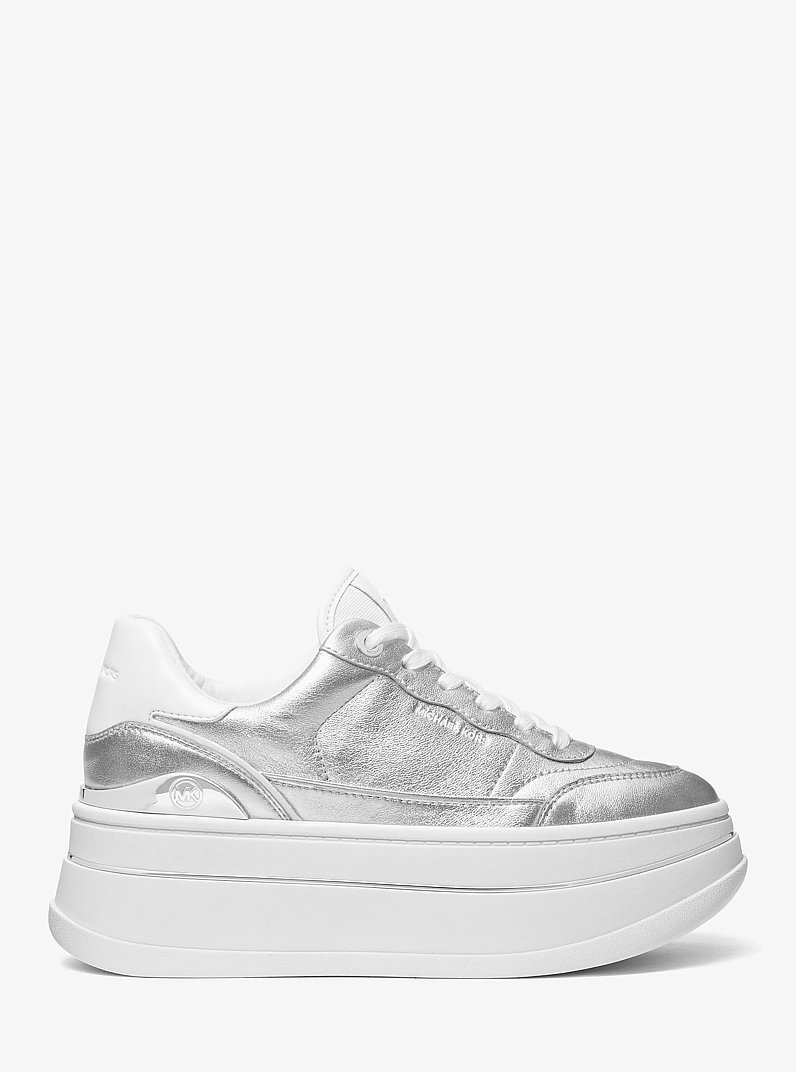 Hayes Metallic Leather Platform Sneaker