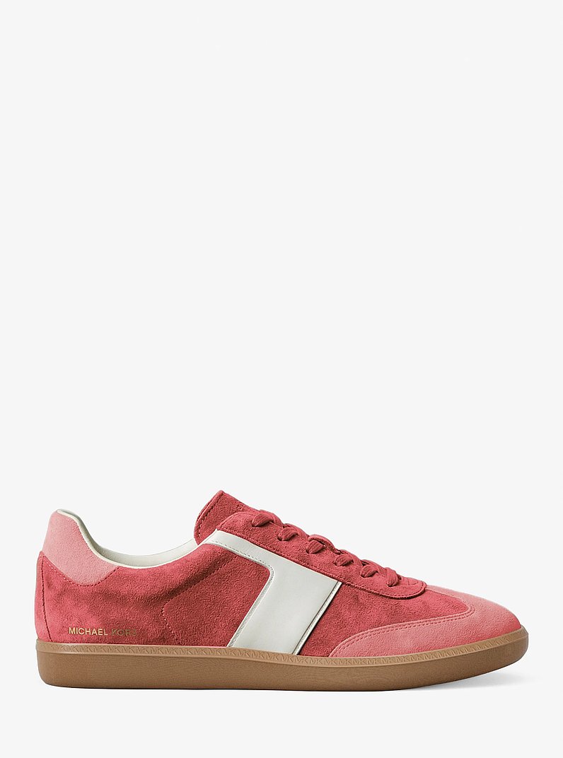 Jovie Color-Block Suede Sneaker in LTBRY SB MLT | Michael Kors
