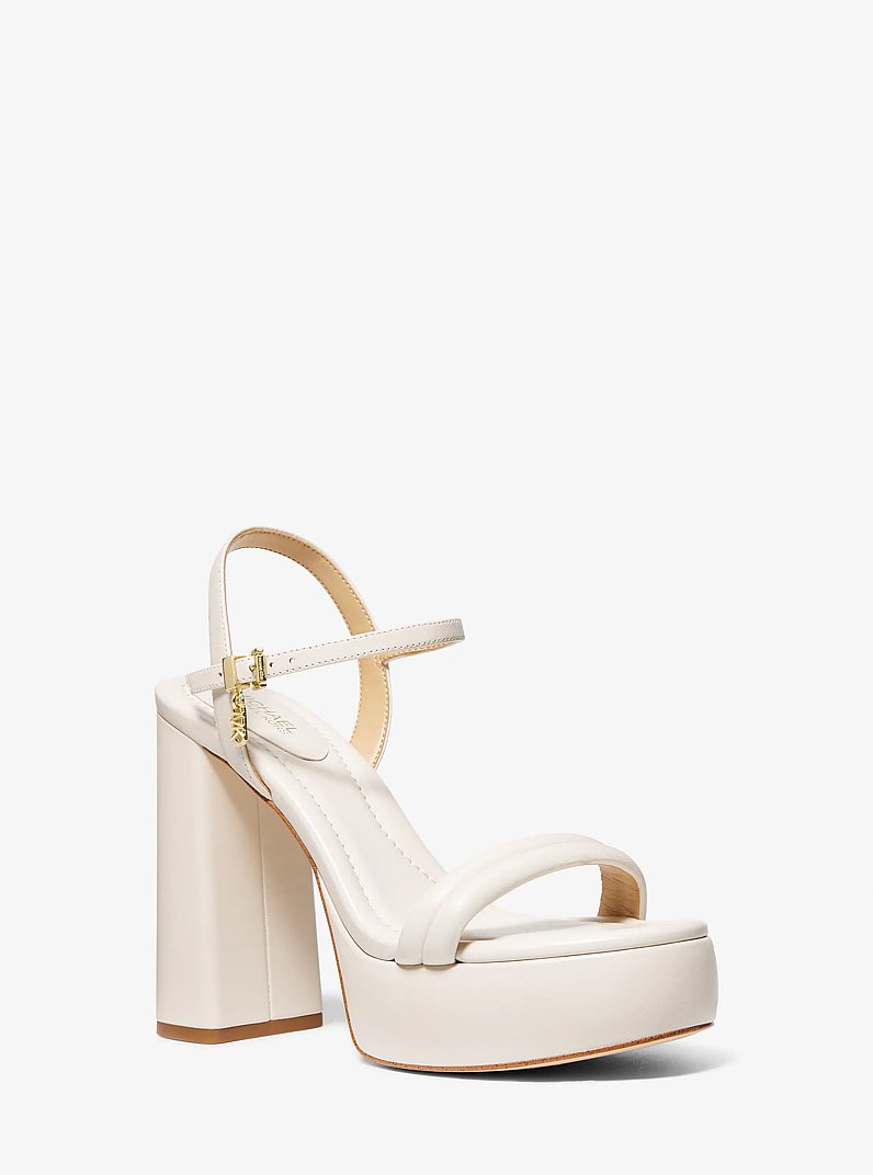 Sandalo Laci in pelle con plateau