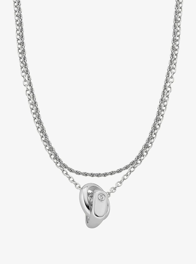 Double Layered Intertwined Necklace