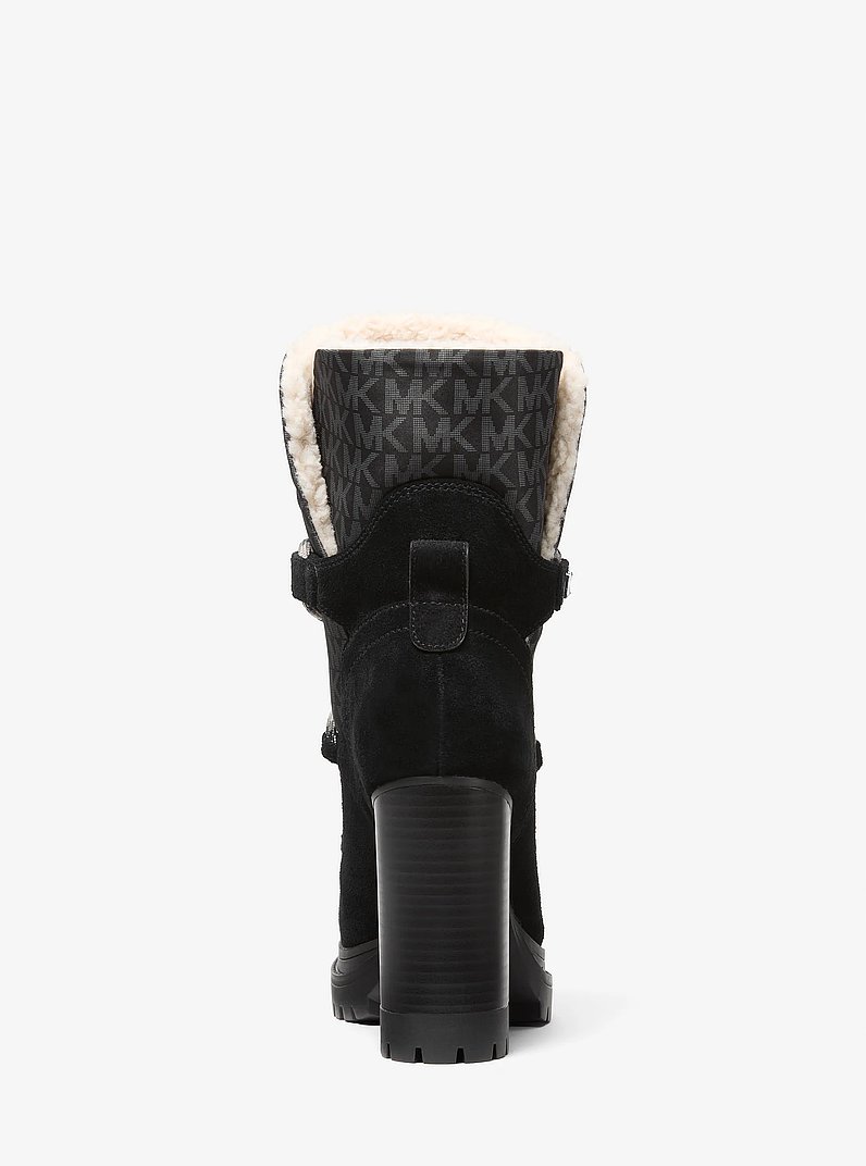 Culver Mixed-Media Platform Boot in BLACK | Michael Kors