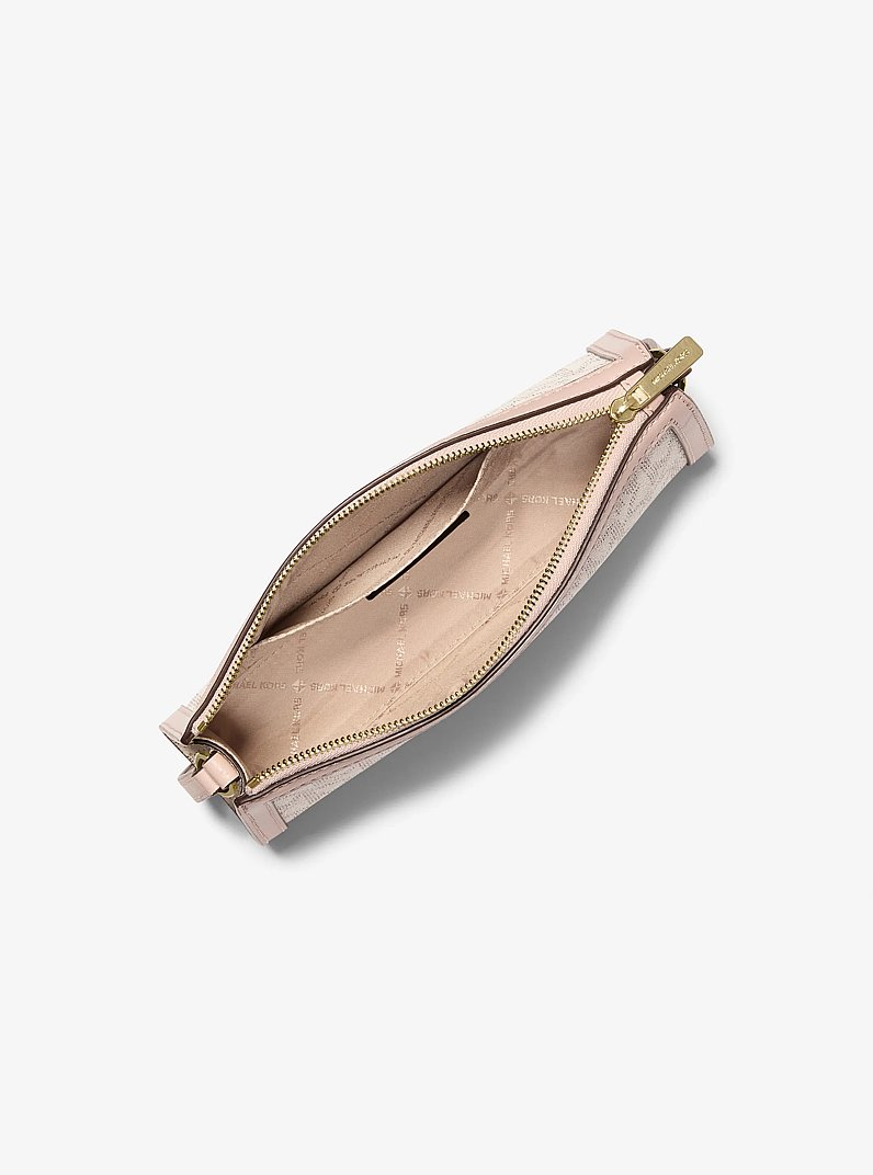 Borsa a tracolla Jet Set media con logo in VANIGLIA/ROSA TENUE | Michael Kors