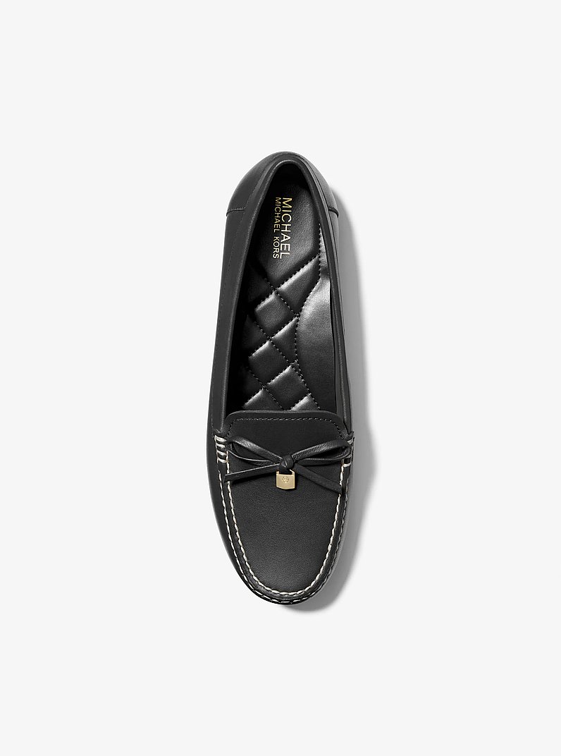 Juliette Leather Loafer in BLACK | Michael Kors