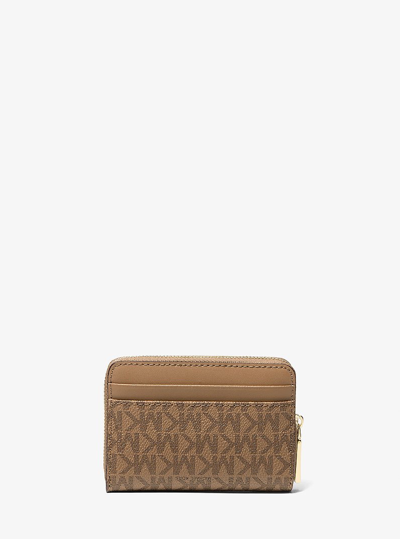 Jet Set Small Signature Logo Wallet in HUSK | Michael Kors