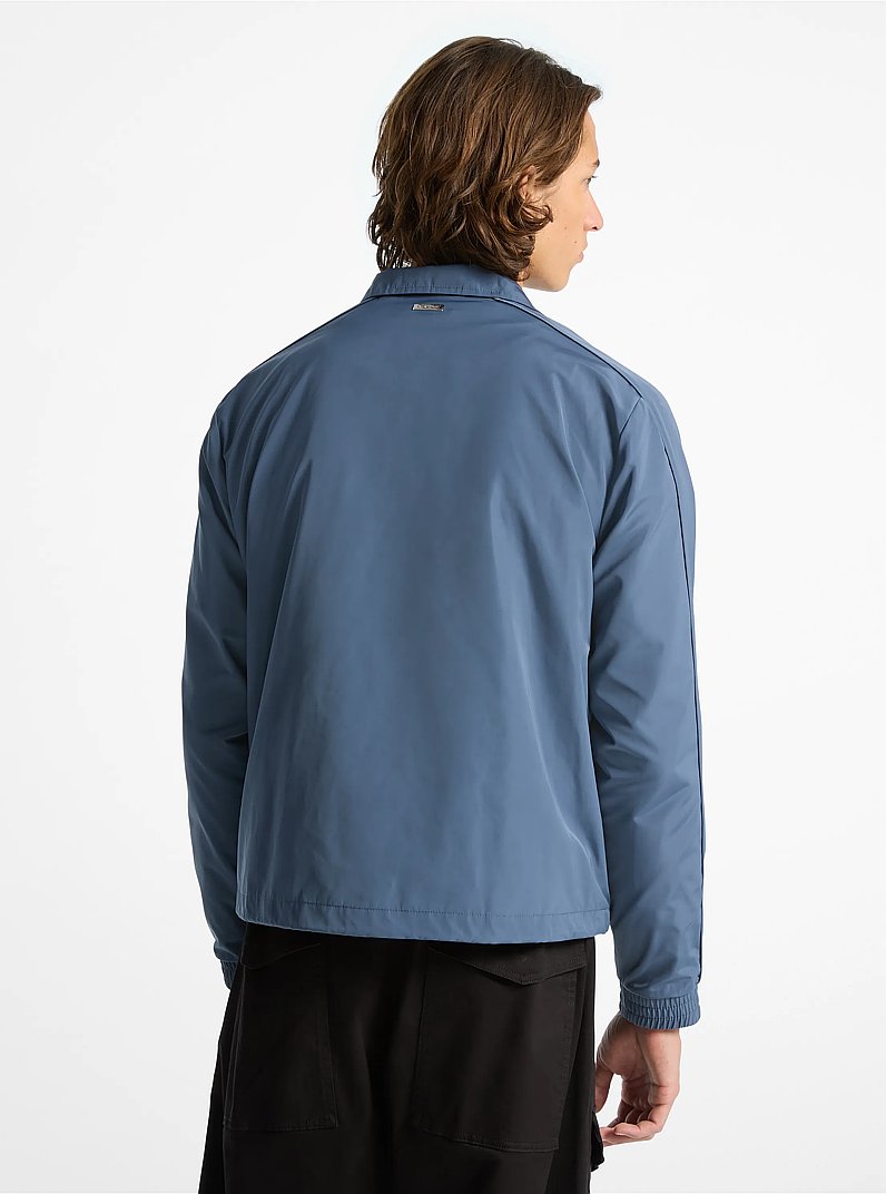 Giacca a vento resistente all'acqua in CHAMBRAY SCURO | Michael Kors
