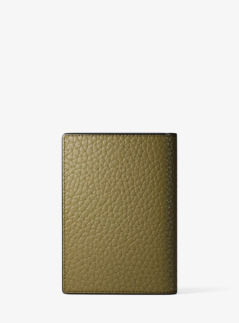 Cooper Pebbled Leather Bi-Fold Card Case in OREGANO | Michael Kors