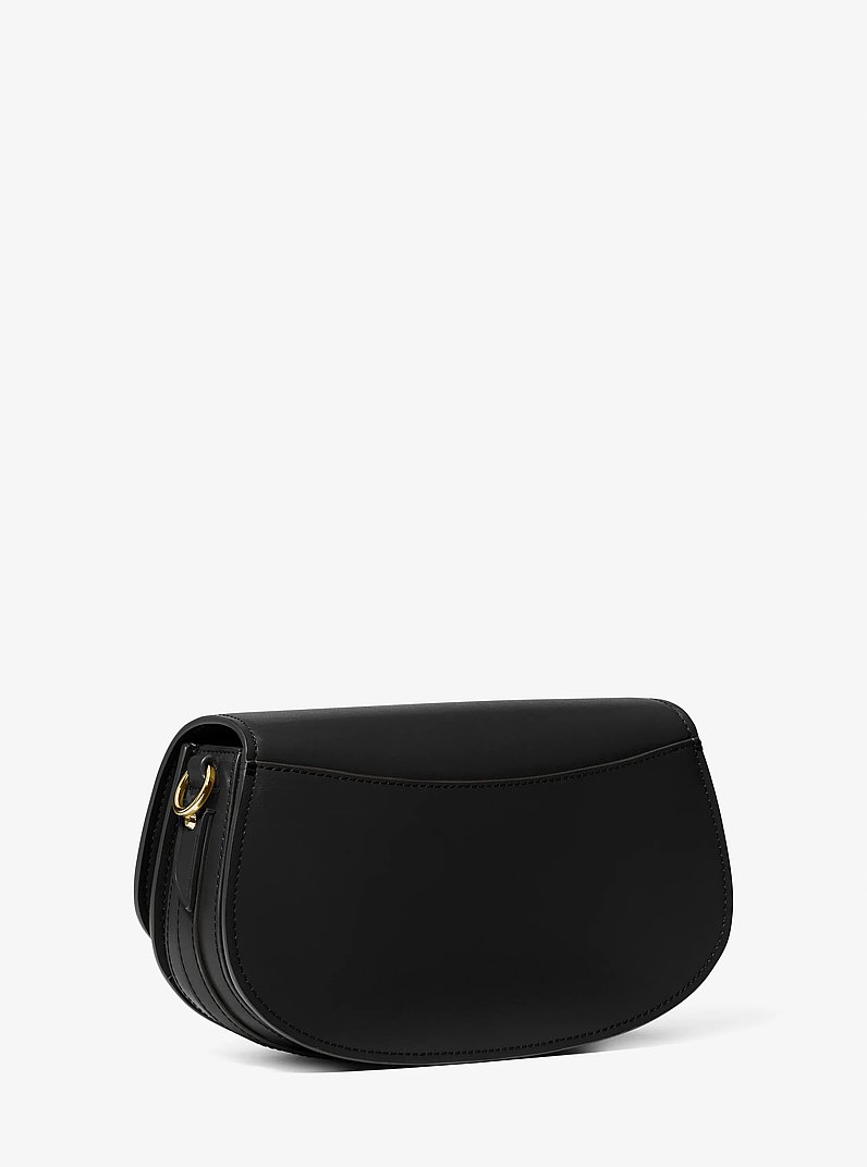 Bolso messenger Mila mediano de piel in NEGRO | Michael Kors