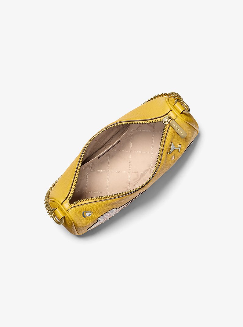 Carmela Medium Embellished Crossbody Bag in HONEY | Michael Kors