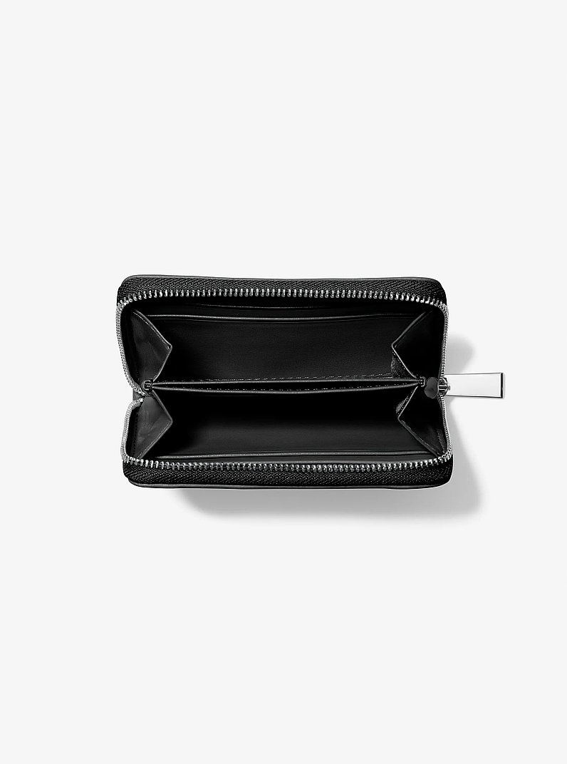 Small Quilted Leather Wallet in BLACK | Michael Kors