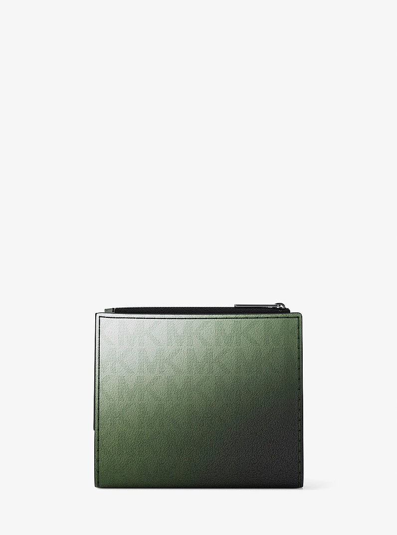 Cooper Medium Ombr&eacute; Signature Logo Wallet in MOSS MULTI | Michael Kors