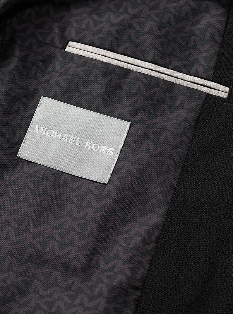 Slim-Fit Wool Blend Travel Suit in BLACK | Michael Kors