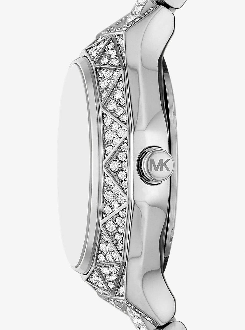 Reloj Raquel mini en tono plateado con incrustaciones in PLATEADO | Michael Kors