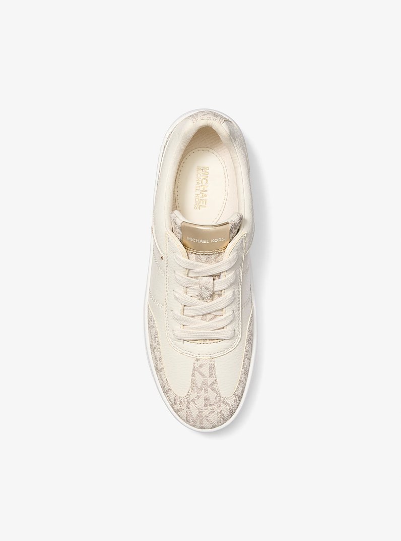 Kai Mixed-Media Sneaker in VANILLA | Michael Kors