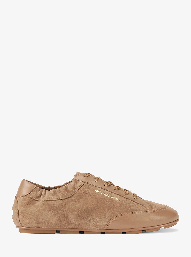 Espadrille Susie en su&egrave;de et en cuir in POIL DE CHAMEAU | Michael Kors