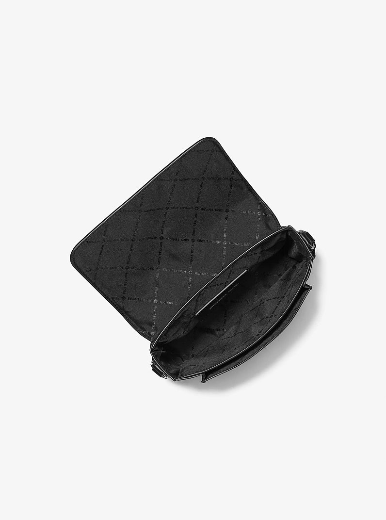 Borsa a tracolla Hudson con logo in NERO | Michael Kors