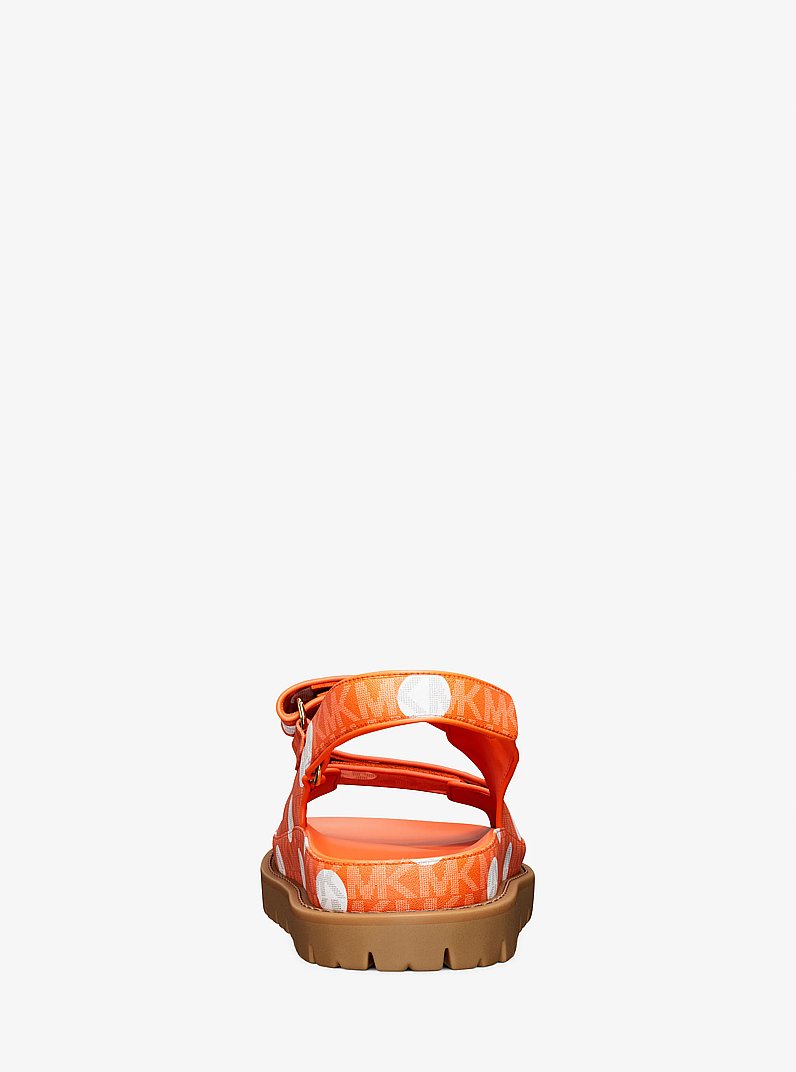 Holland Polka Dot Signature Logo Sandal in RED CLAY | Michael Kors
