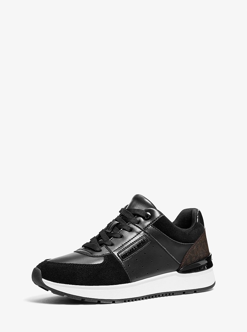 Sneaker Artis aus Materialmix in SWZ/BRAUN | Michael Kors