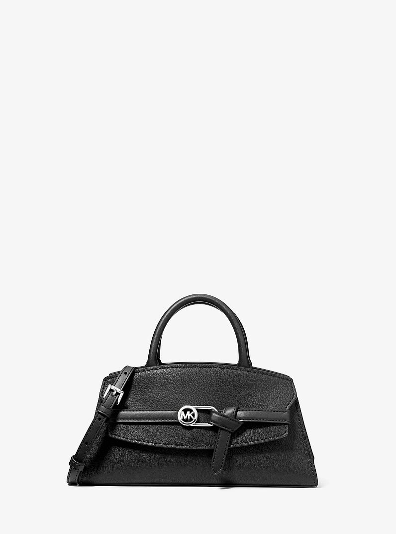 Greta Small Leather Satchel in BLACK | Michael Kors [US]