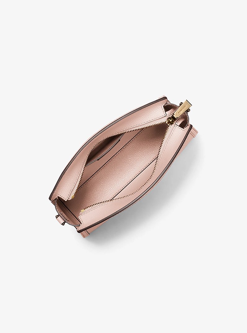 Borsa a tracolla Chantal grande in pelle martellata in ROSA TENUE | Michael Kors