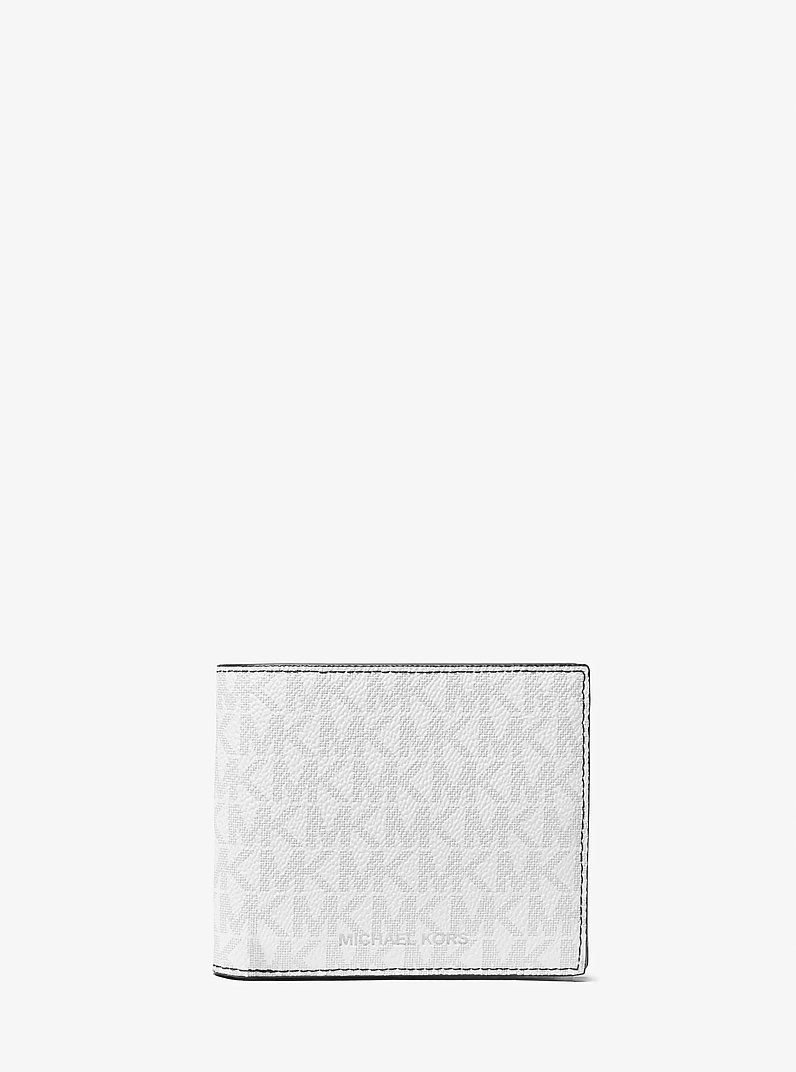 Billetera Greyson con bolsillo para monedas y logotipo in BLANCO BRILLANTE | Michael Kors