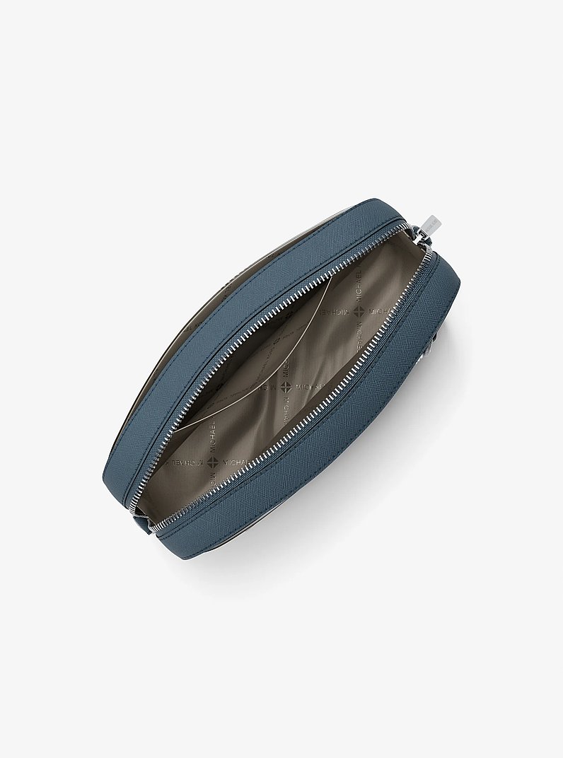 Jet Set Large Saffiano Leather Crossbody Bag in CORNFLOWER | Michael Kors