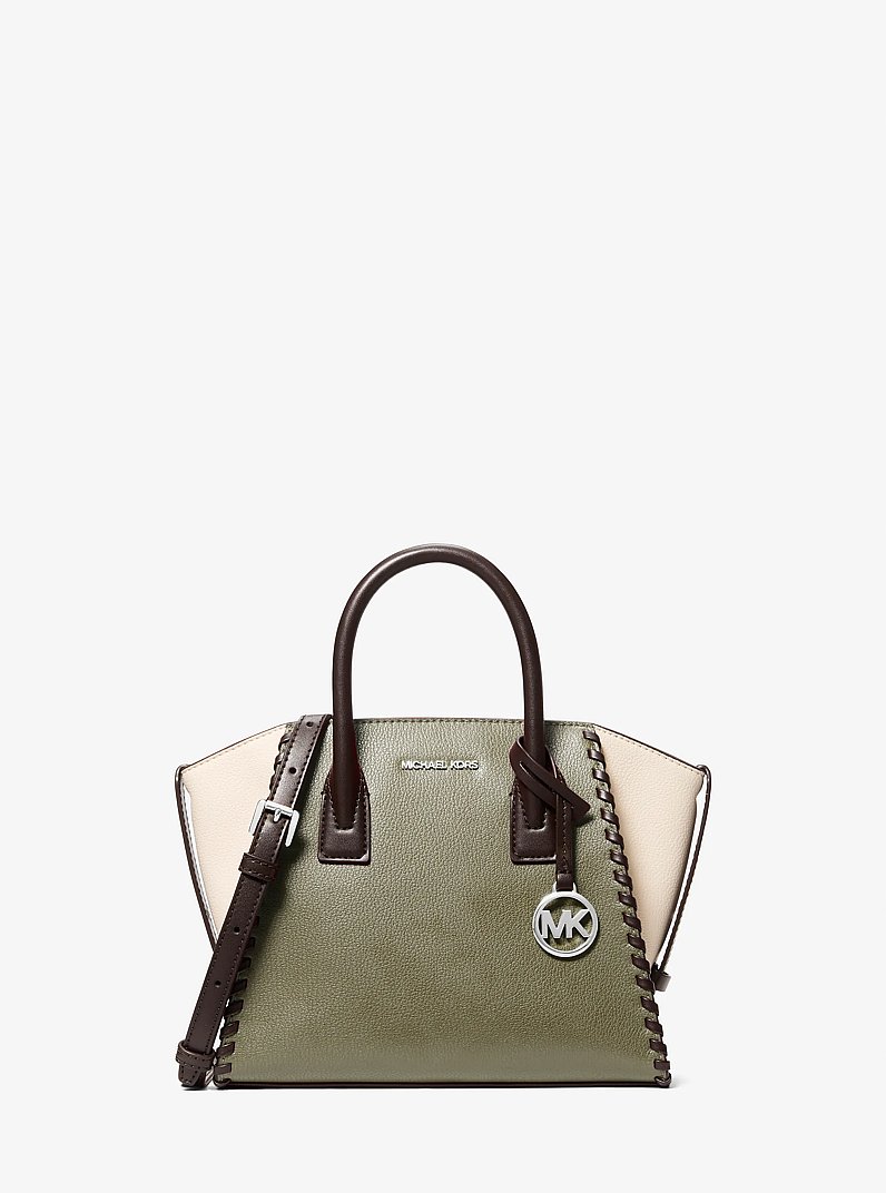 Petite sacoche Avril en cuir in MULTI THYM | Michael Kors