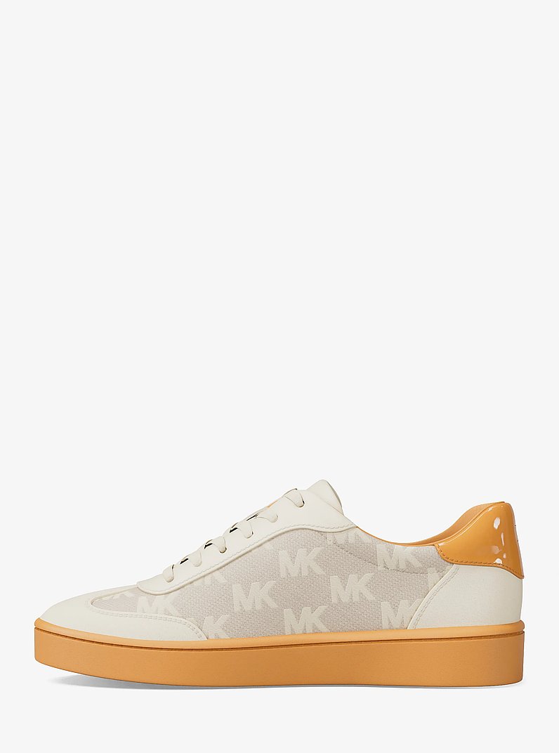 Scotty Logo Jacquard Sneaker in HONEYWHEAT | Michael Kors