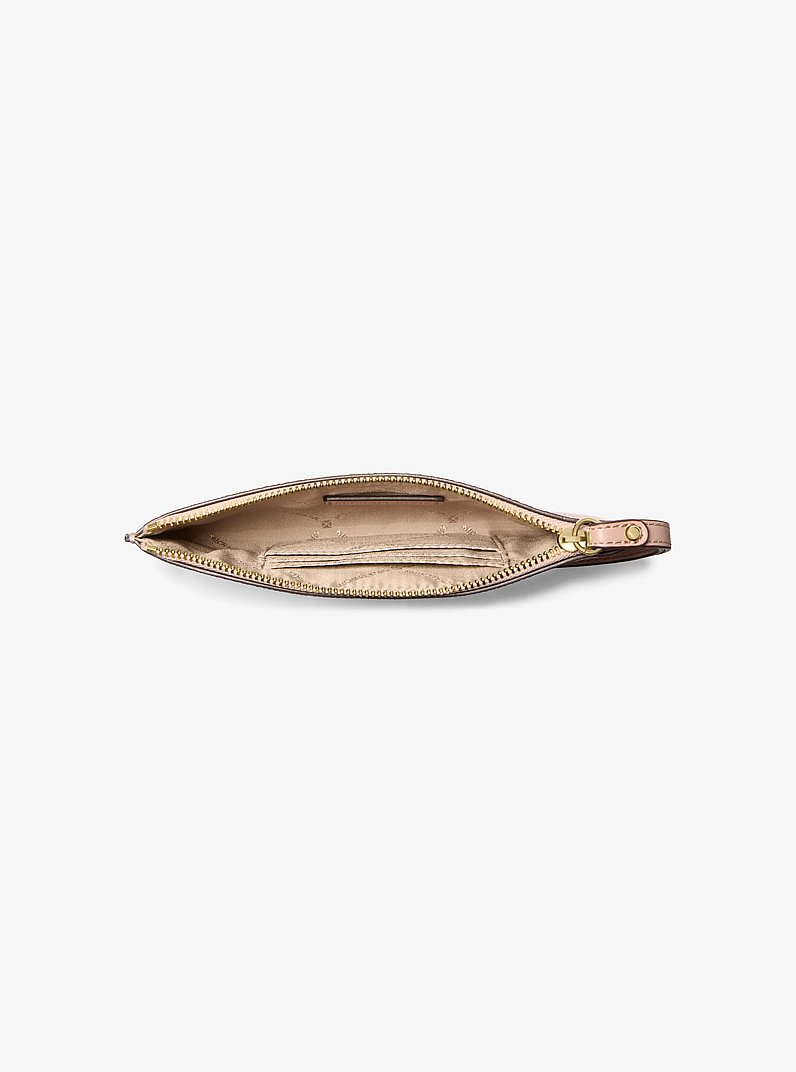 Jet Set Charm Small Signature Logo Wristlet in BALLET | Michael Kors