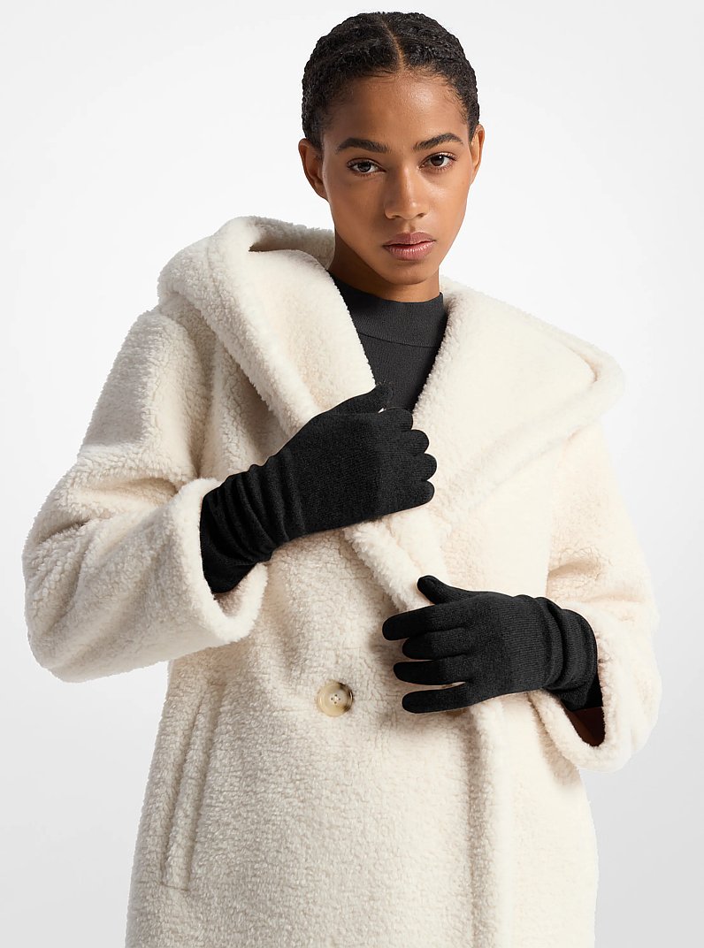 Cashmere Gloves in BLACK | Michael Kors