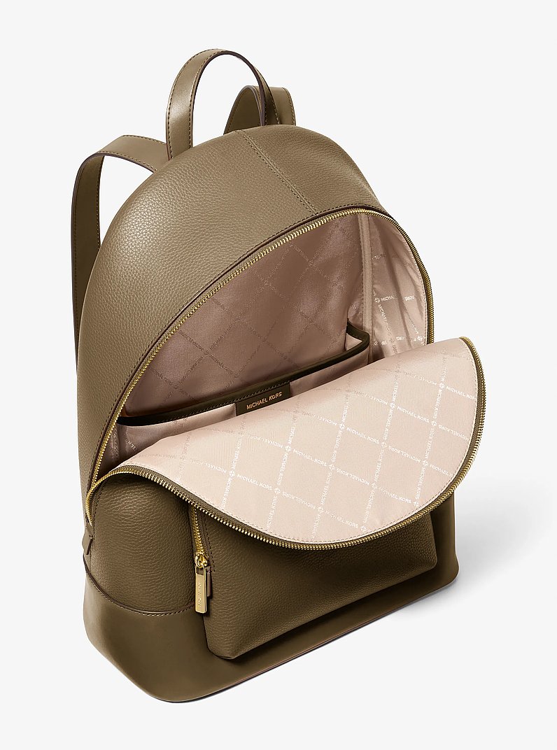 Connie Large Leather Backpack in LODEN | Michael Kors