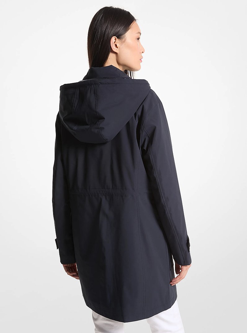 Woven Hooded Anorak in MIDNIGHTBLUE | Michael Kors