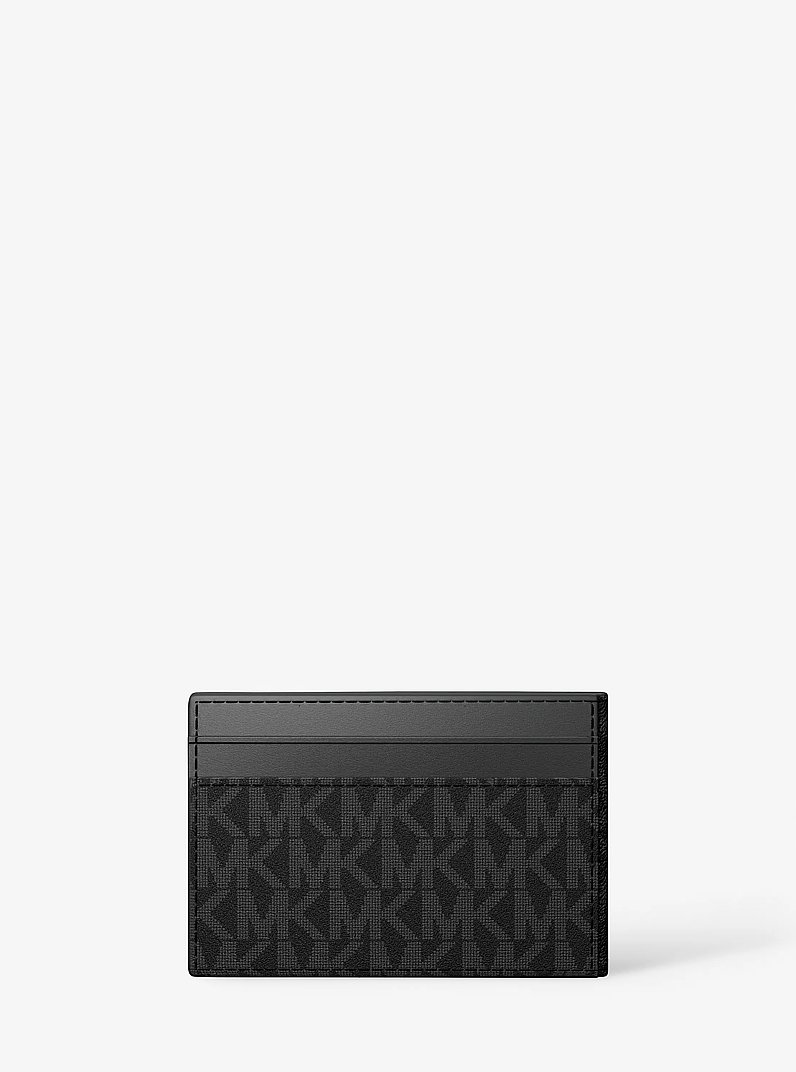 Cooper Signature Logo Wallet in BLACK | Michael Kors