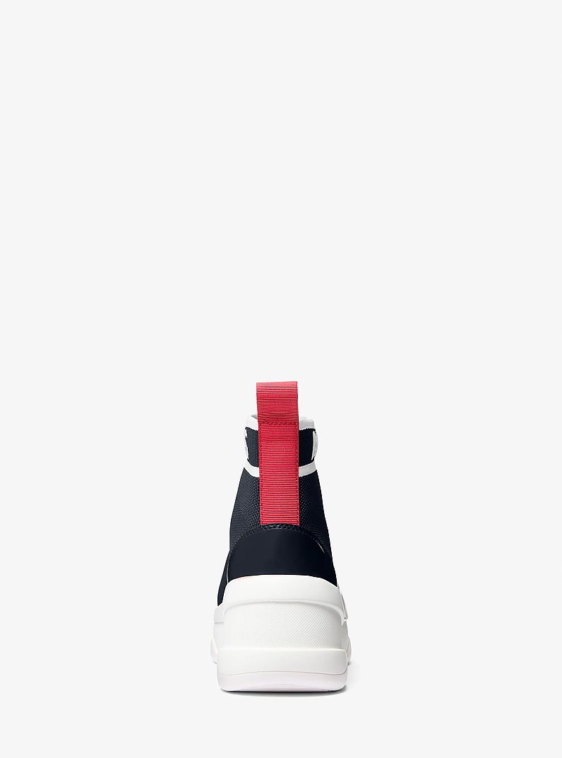 Olympia Stretch Knit Boot in NAVY | Michael Kors