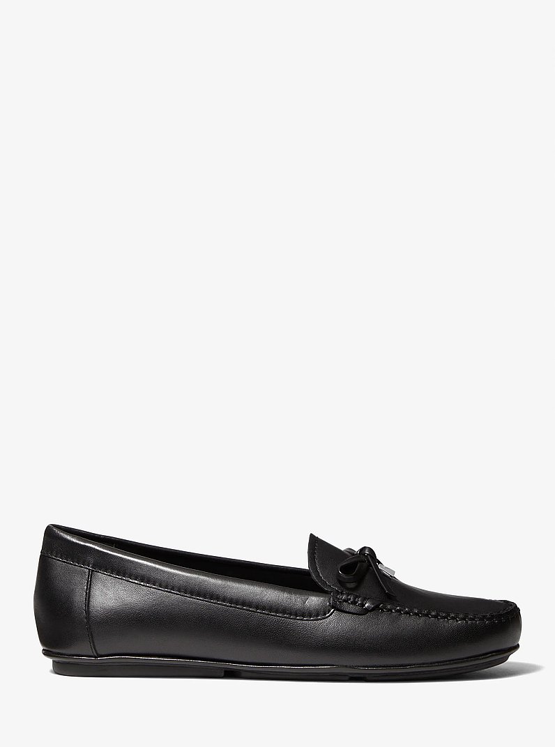 Juliette Leather Loafer in BLACK | Michael Kors