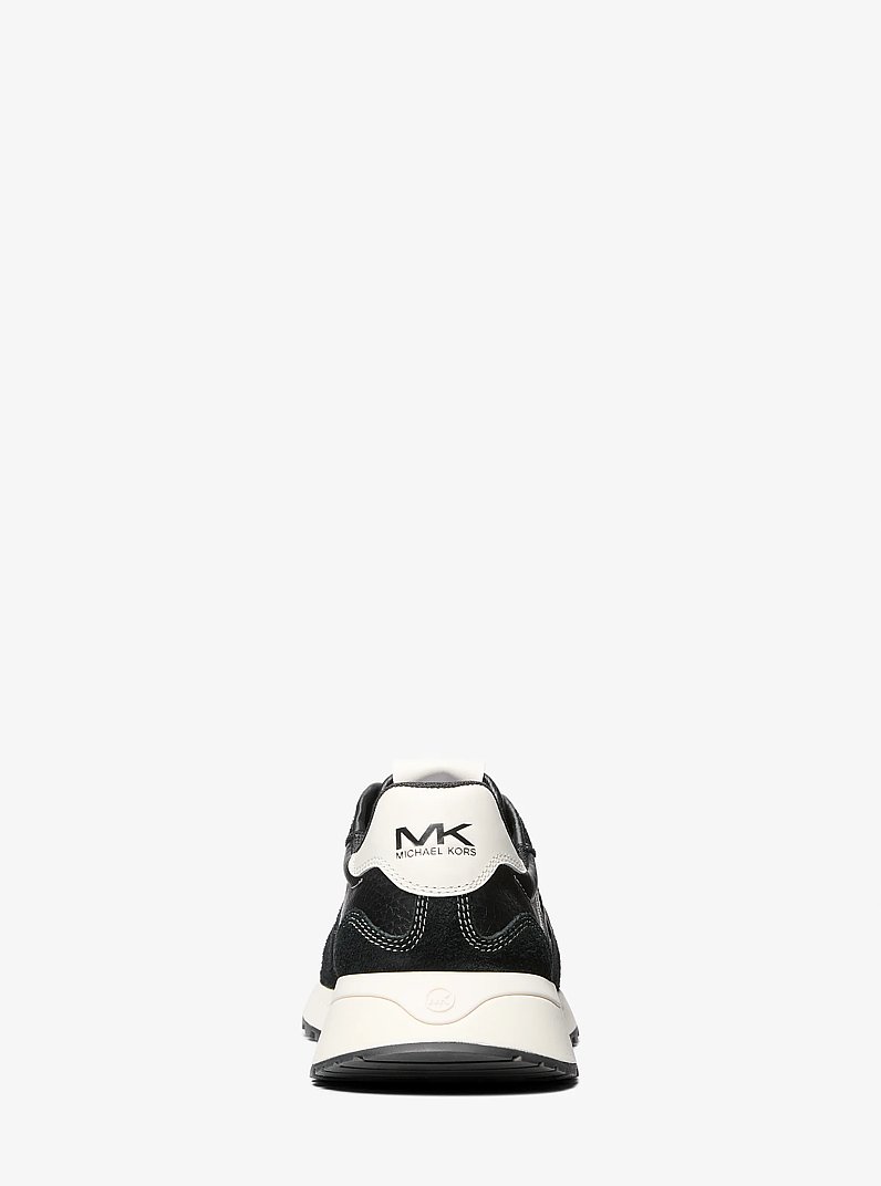 Dax Leather Trainer in BLACK | Michael Kors