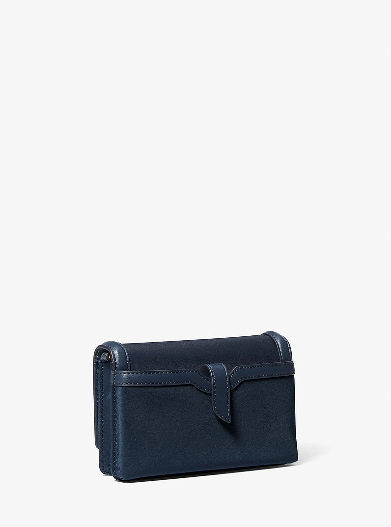 Jet Set Small Nylon Gabardine Smartphone Crossbody Bag in NAVY | Michael Kors