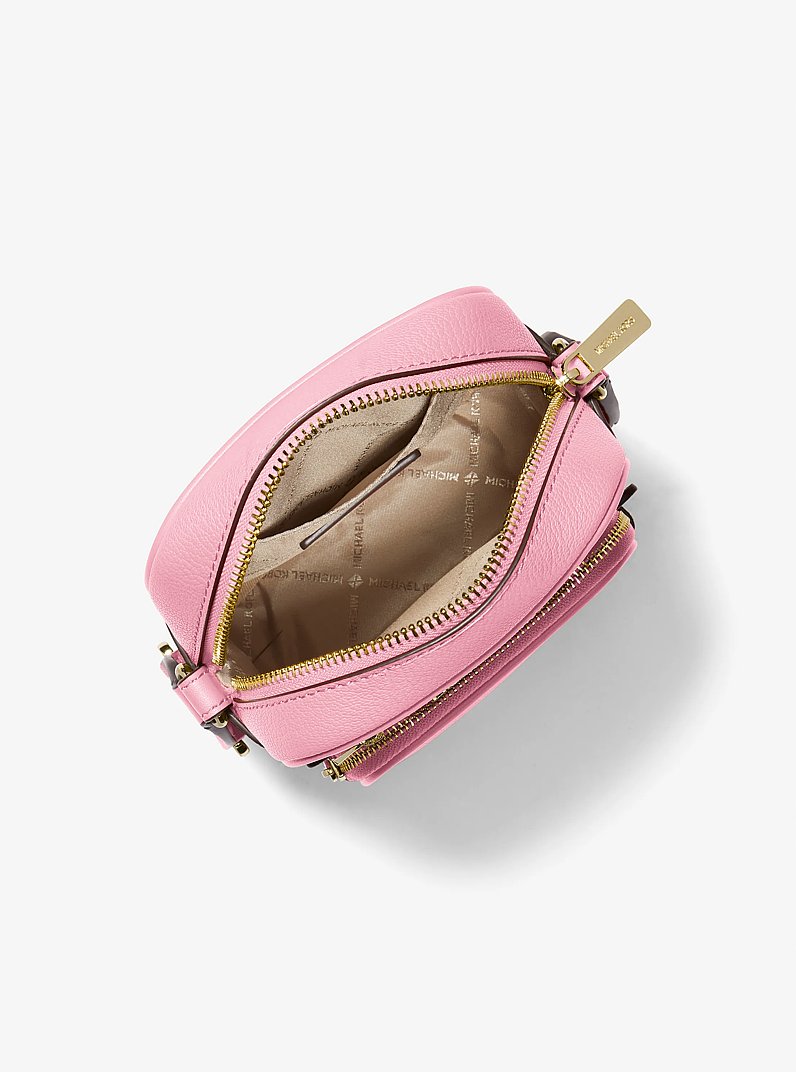 Jet Set Medium Leather Crossbody Bag in CARNATION | Michael Kors