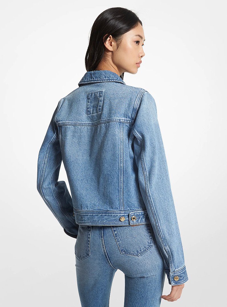 Denim Utility Jacket in ANGEL BLUE WASH | Michael Kors