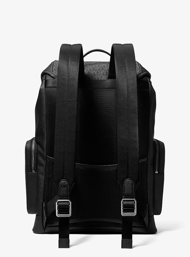 Hudson Signature Logo Backpack in BLACK | Michael Kors