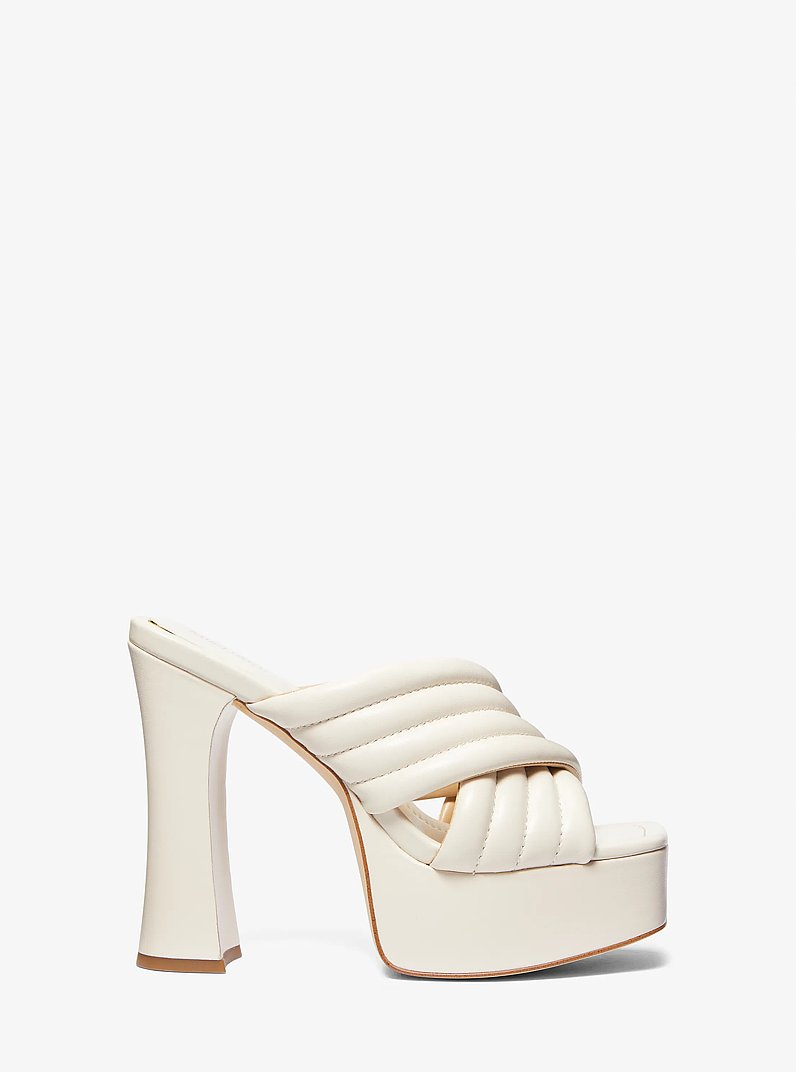 Portia Quilted Leather Platform Sandal