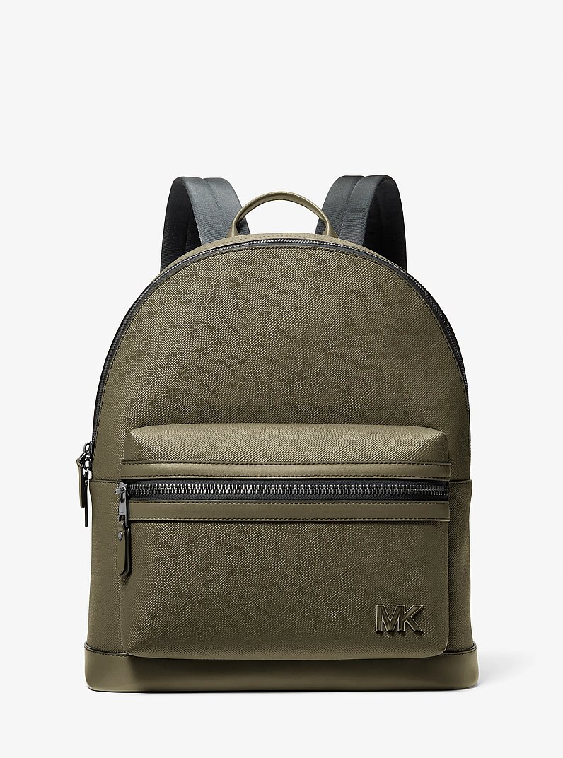 Sac &agrave; dos Edison en cuir in VERT SAFARI | Michael Kors