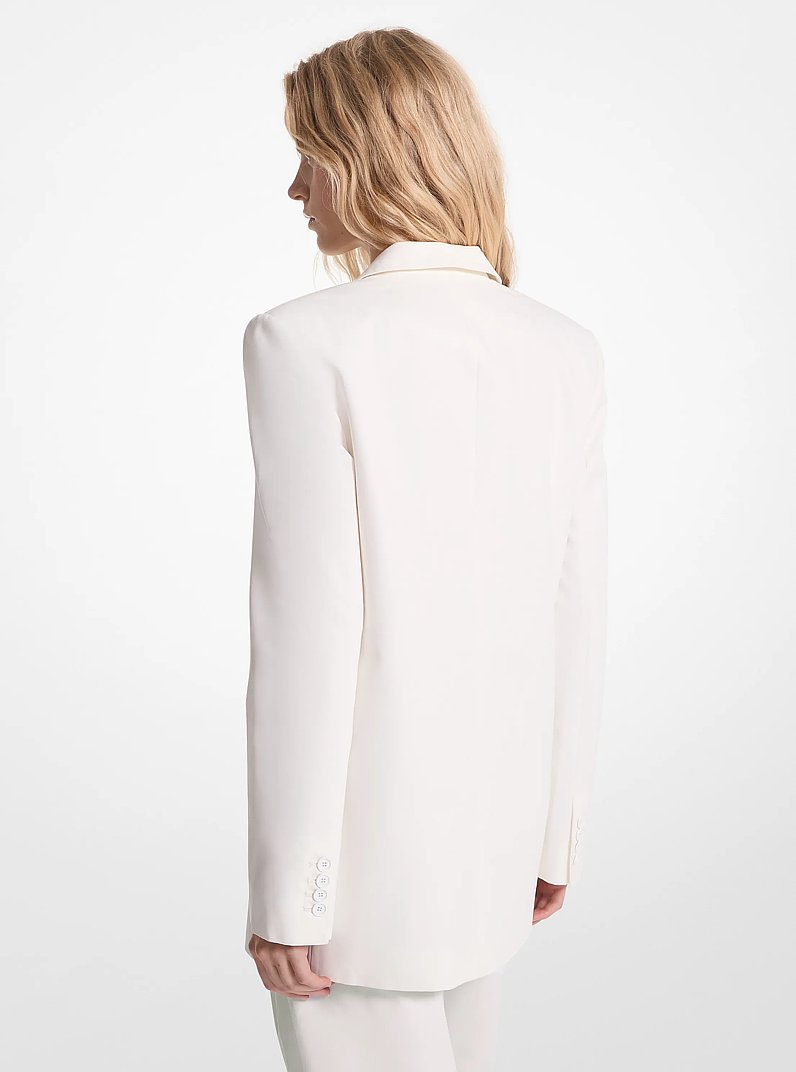 Blazer de sarga de mezcla de algod&oacute;n