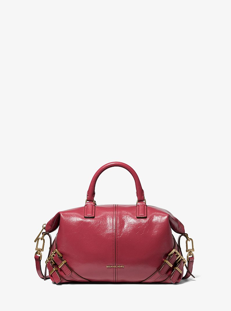 Bolso satchel Darrington peque&ntilde;o de piel cuarteada